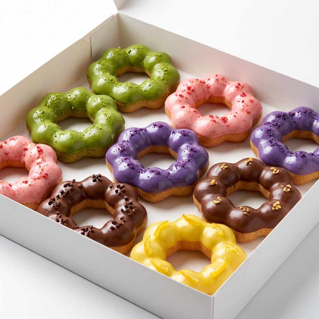 Assorted FRESH BOBA mochi donuts